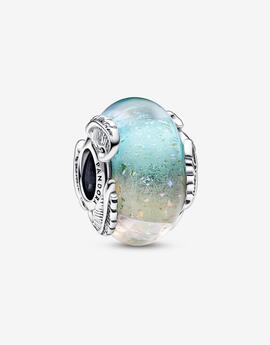 Charm PANDORA de Cristal de Murano Pluma Curvada