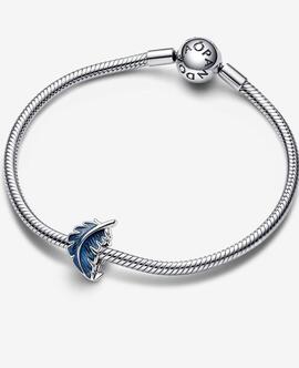 Charm PANDORA Pluma Curvada Azul