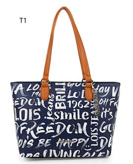 Bolso LOIS  Shopper estampado letras