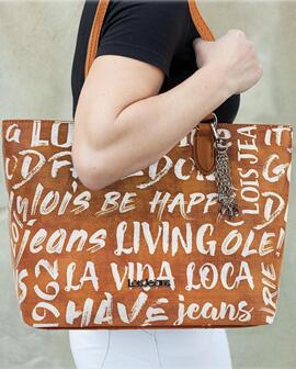 Bolso LOIS  Shopper estampado letras