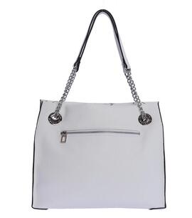 Bolso DON ALGODON Shopper blanco asas cadena