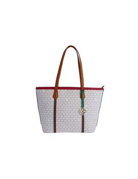 Shopper DON ALGODON blanco estampo logo