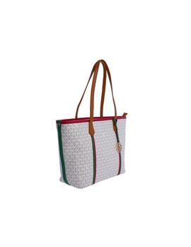 Shopper DON ALGODON blanco estampo logo