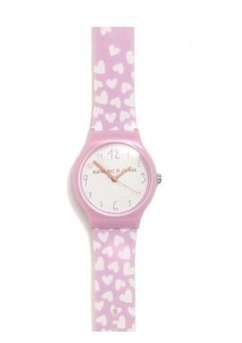 Reloj AGATHA malva corazones