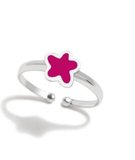 Anillo AGATHA flor fucsia