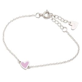 Pulsera AGATHA corazón color malva