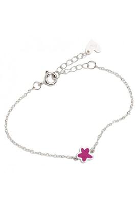 Pulsera AGATHA flor fucsia