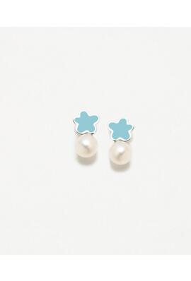 Pendientes AGATHA Perla y Nube Azul