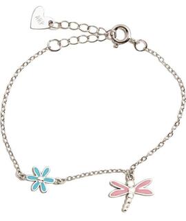 Pulsera AGATHA Pétalos, Flor y Libélula