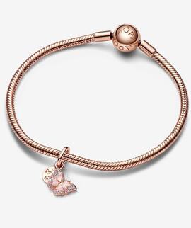 Charm Colgante PANDORA Doble Mariposa Rosa