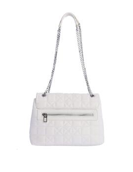 Bolso DON ALGODON hombro blanco asas cadena