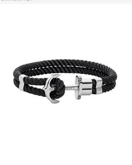 Pulsera PAUL HEWITT Negra/Plata L