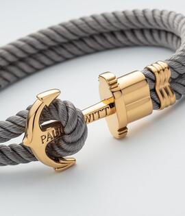 Pulsera PAUL HEWITT Gris/Dorada L