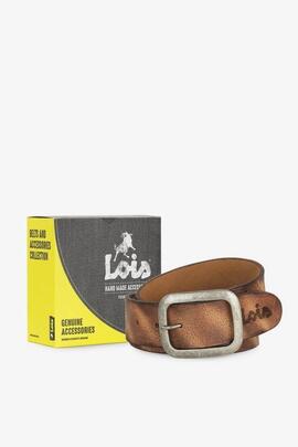 Cinto LOIS  belt marron piel 40mm