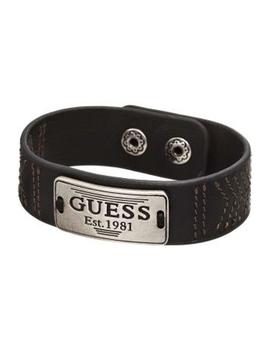 Pulsera GUESS Pespunte de flecha marrón