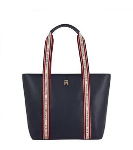 Shopper TOMMY piel azul asas logo