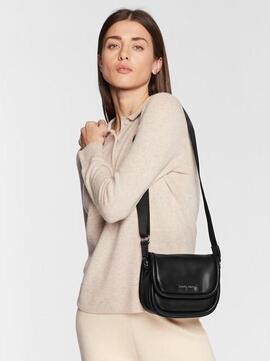 Bolso TOMMY mini piel negro boton