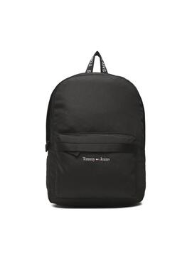 Mochila TOMMY nylon negra logo