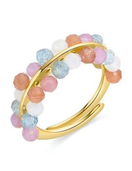 Anillo LUXENTER ajustable piedras colores