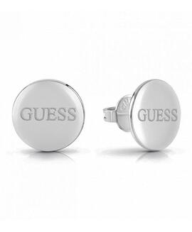 Pendientes GUESS redondo letras logo