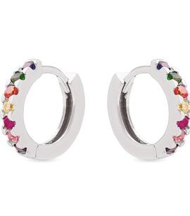 Aro LUXENTER Meri plata con circonitas colores