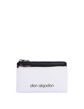 Cartera DON ALGODON  blanca y negra