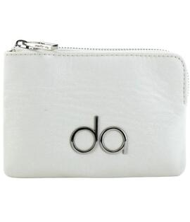 Cartera DON ALGODON blanca logo