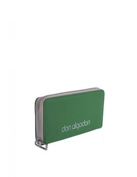 Cartera DON ALGODON Mónica alargada cremallera logo