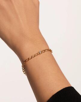  Pulsera PDPAOLA Cadena de Eslabones letra P
