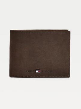 Cartera TOMMY marron piel para tarjetas