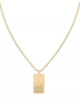 Collar TOMMY HILFIGER Dorado Chapa Logo
