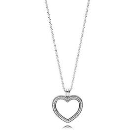 Colgante PANDORA Locket en plata de ley Corazón Br