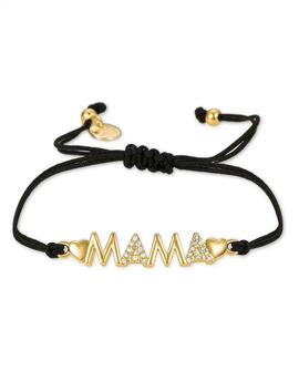 Pulsera LUXENTER Cordón Ajustable Mamá Dorada