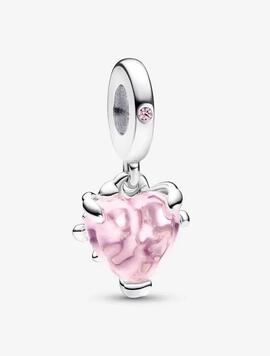 Charm PANDORA Colgante Árbol de la Familia y Corazón Rosa