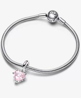 Charm PANDORA Colgante Árbol de la Familia y Corazón Rosa