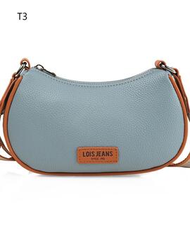 Bandolera LOIS Chandler piel cremallera tira estampado logo