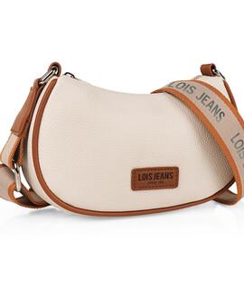 Bandolera LOIS Chandler piel cremallera tira estampado logo