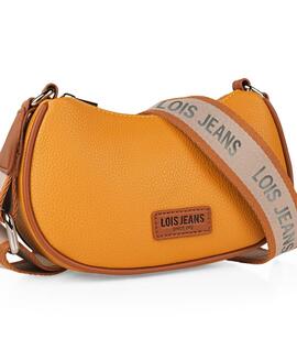 Bandolera LOIS Chandler piel cremallera tira estampado logo