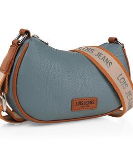 Bandolera LOIS Chandler piel cremallera tira estampado logo