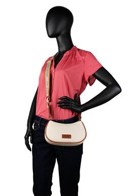 Bandolera LOIS Chandler piel cremallera tira estampado logo