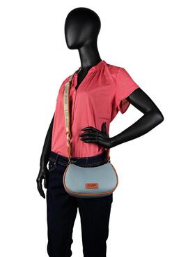 Bandolera LOIS Chandler piel cremallera tira estampado logo