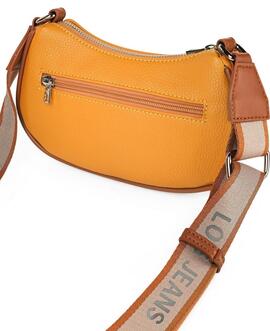 Bandolera LOIS Chandler piel cremallera tira estampado logo