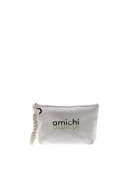 Neceser AMICHI blanco logo negro/verde