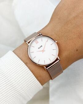 Reloj CLUSE Minuit Mesh Rose Gold