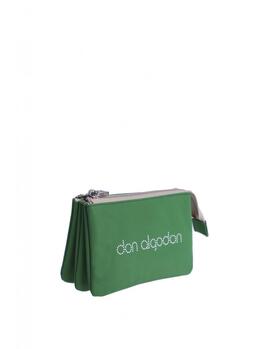 Cartera DON ALGODON tela cremallera logo