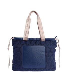 Shopper DON ALGODON azul nylon asas beige