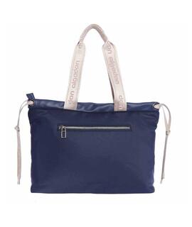 Shopper DON ALGODON azul nylon asas beige