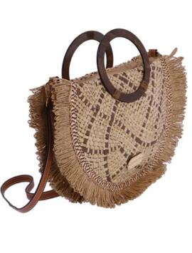 Bolso AMICHI natural asas redond