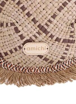 Bolso AMICHI natural asas redond