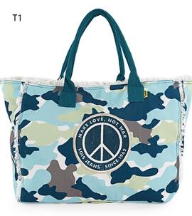 Bolso LOIS playa tela bordes flecos